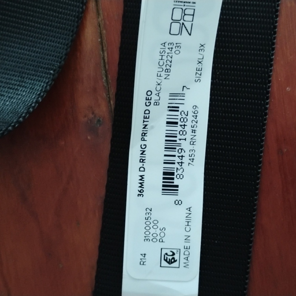 Geometric BOLD SWISS CROSS D RING  BELT  Fits XL- 3XL NWT - Picture 3 of 16